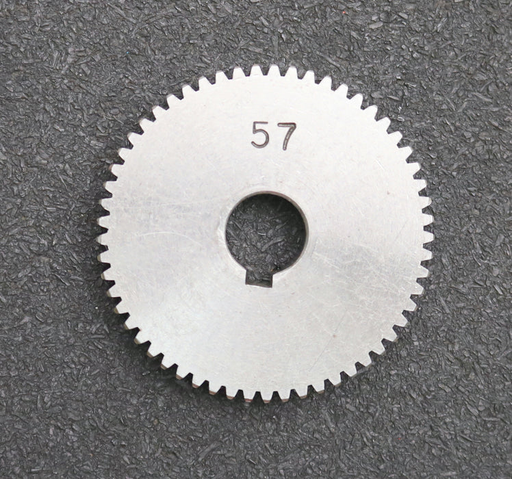 Bild des Artikels Stahl-Wechselrad-exchange-wheel-Modul-m=1,0mm-Z=57-Breite-10mm-Bohrungs-Ø=-14mm