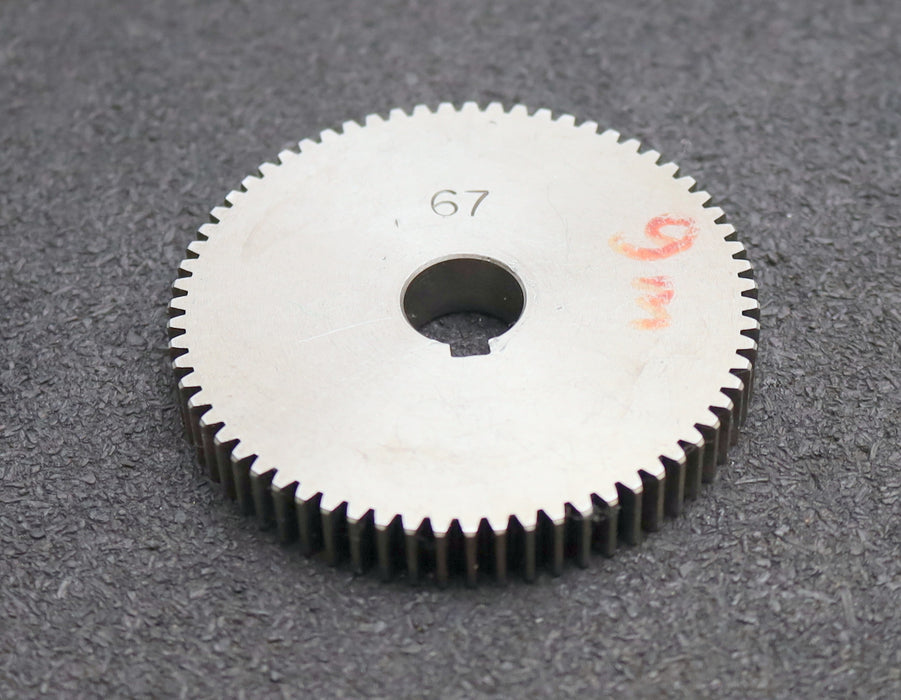 Bild des Artikels Stahl-Wechselrad-exchange-wheel-Modul-m=1,0mm-Z=67-Breite-10mm-Bohrungs-Ø=-14mm