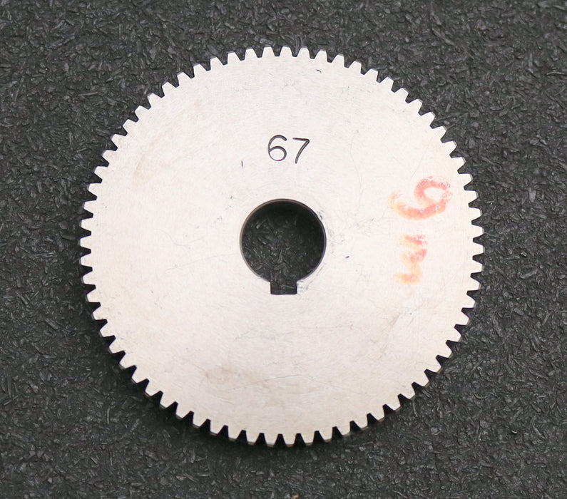 Bild des Artikels Stahl-Wechselrad-exchange-wheel-Modul-m=1,0mm-Z=67-Breite-10mm-Bohrungs-Ø=-14mm