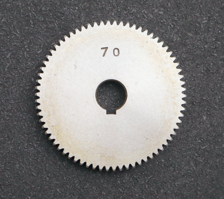 Bild des Artikels Stahl-Wechselrad-exchange-wheel-Modul-m=1,0mm-Z=70-Breite-10mm-Bohrungs-Ø=-14mm