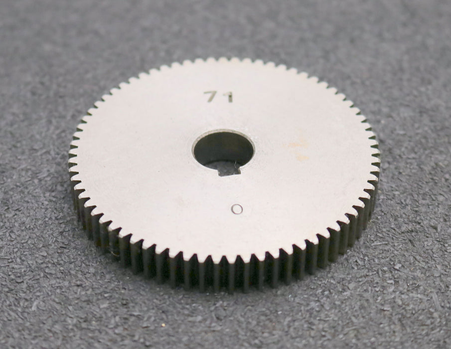 Bild des Artikels Stahl-Wechselrad-exchange-wheel-Modul-m=1,0mm-Z=71-Breite-10mm-Bohrungs-Ø=-14mm