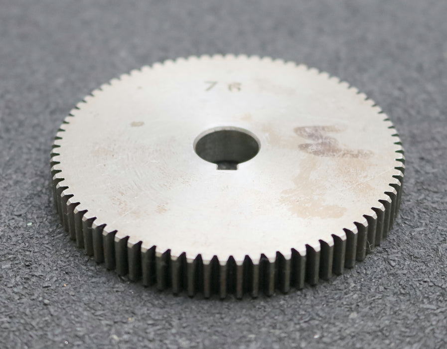 Bild des Artikels Stahl-Wechselrad-exchange-wheel-Modul-m=1,0mm-Z=76-Breite-10mm-Bohrungs-Ø=-14mm