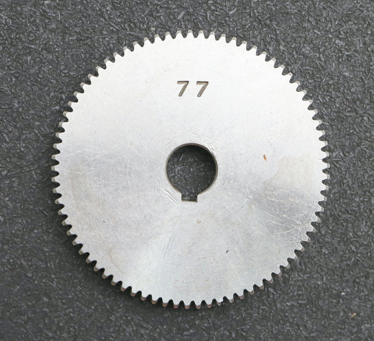 Bild des Artikels Stahl-Wechselrad-exchange-wheel-Modul-m=1,0mm-Z=77-Breite-10mm-Bohrungs-Ø=-14mm