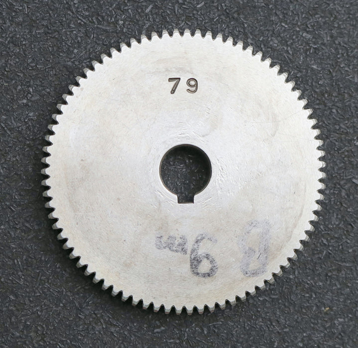 Bild des Artikels Stahl-Wechselrad-exchange-wheel-Modul-m=1,0mm-Z=79-Breite-10mm-Bohrungs-Ø=-14mm