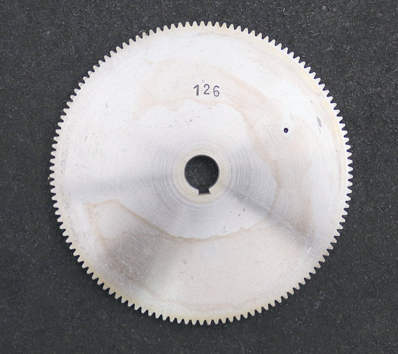 Bild des Artikels Stahl-Wechselrad-exchange-wheel-Modul-m=1,0mm-Z=126-Breite-10mm-Bohrungs-Ø=-14mm