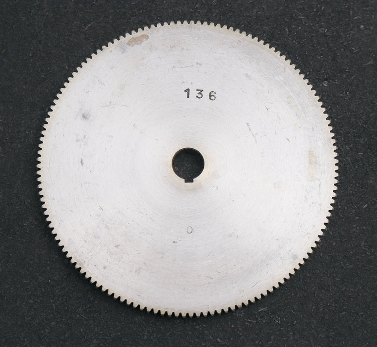 Bild des Artikels Stahl-Wechselrad-exchange-wheel-Modul-m=1,0mm-Z=136-Breite-10mm-Bohrungs-Ø=-14mm