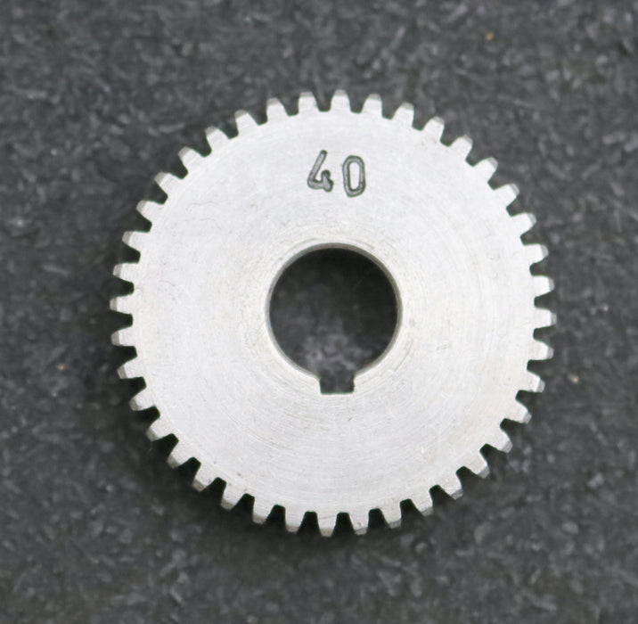 Bild des Artikels Stahl-Wechselrad-exchange-wheel-Modul-m=1,0mm-Z=40-Breite-12mm-Bohrungs-Ø=-12mm