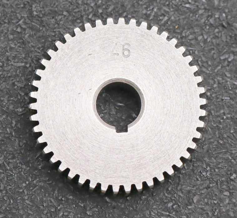 Bild des Artikels Stahl-Wechselrad-exchange-wheel-Modul-m=1,0mm-Z=46-Breite-12mm-Bohrungs-Ø=-12mm