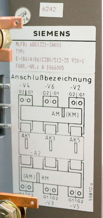 Bild des Artikels SIEMENS-Thyristorsatz-6QG1311-3AK01-C380/512-35-930-1-unbenutzt-in-OVP