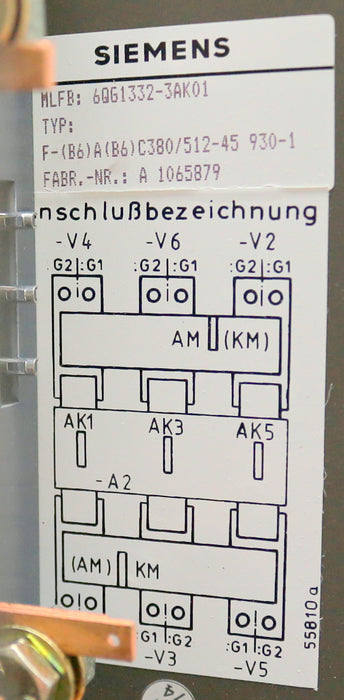 Bild des Artikels SIEMENS-Thyristorsatz-6QG1332-3AK01-C380/512-45F-930-1-unbenutzt-Top-Zustand