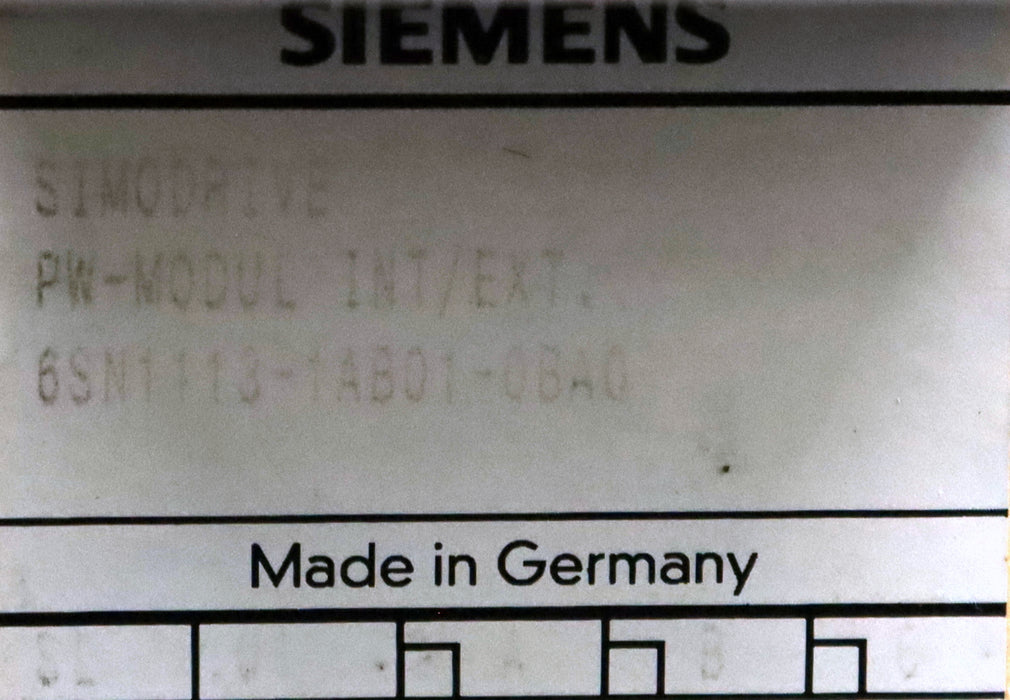 Bild des Artikels SIEMENS-SIMODRIVE-Pulswiderstandmodul-6SN1113-1AB01-0BA0-PW-Modul-INT/EXT.