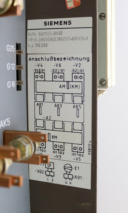 Bild des Artikels SIEMENS-SITOR-Erweiterungsmodul-Thyristorsatz-6QG1332-3AK02-Fab.Nr.-A-1063285