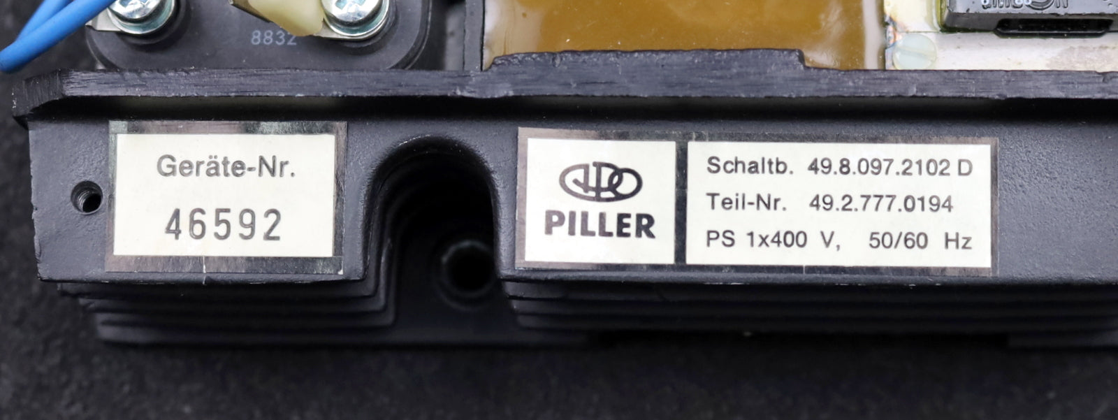 Bild des Artikels PILLER-SPG.-Regler-PS-1x400V-50/60Hz-Teile-Nr.-4927770194-Platine-SKM-3-94-VO