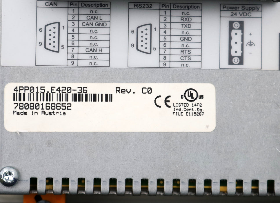 Bild des Artikels B-&-R-Bedienpanel-PP15-4PP015.E420-36-mit-Kabelanschluss-Rev-C0-153x120mnm