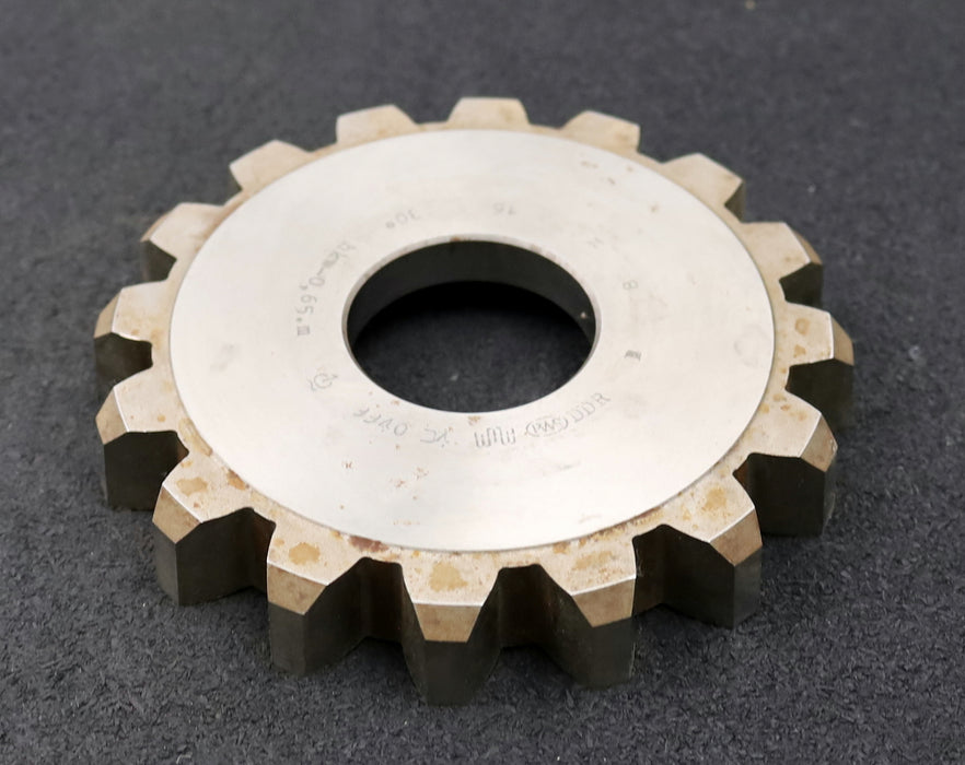 Bild des Artikels PWS-Scheibenschneidrad-für-Zahnwellen-DIN5480-m=8mm-EGW-30°-Z=16-Ø139x21xØ1-3/4"