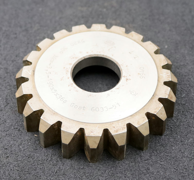 Bild des Artikels PWS-Scheibenschneidrad-für-Zahnwellen-DIN5480-m=5mm-EGW-30°-Z=20-Ø109x21xØ1-1/4"