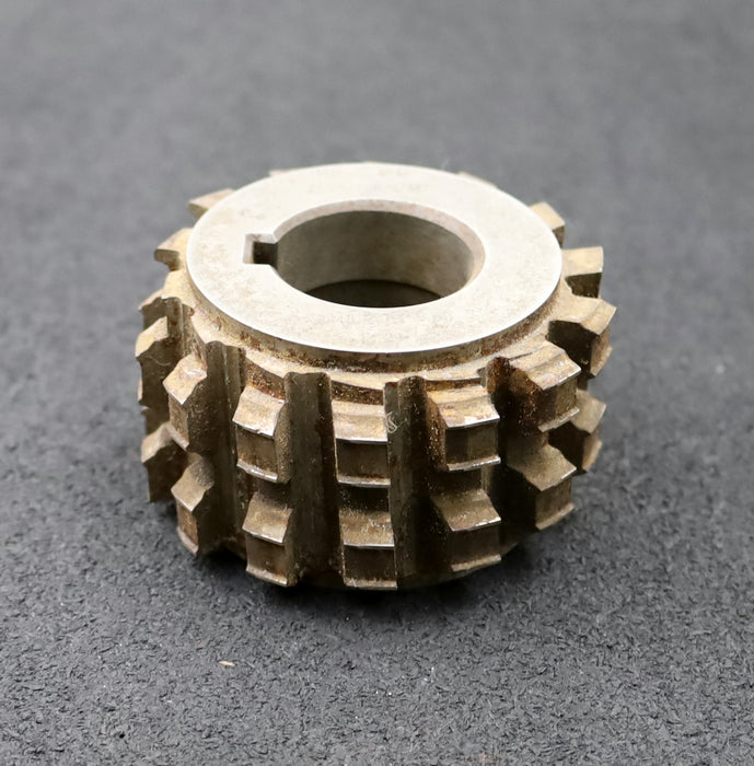 Bild des Artikels Keilwellen-Wälzfräser-4-Keile-21x25x8mm-mit-Höcker-Ø77x45xØ32mm-!-spiralgenutet