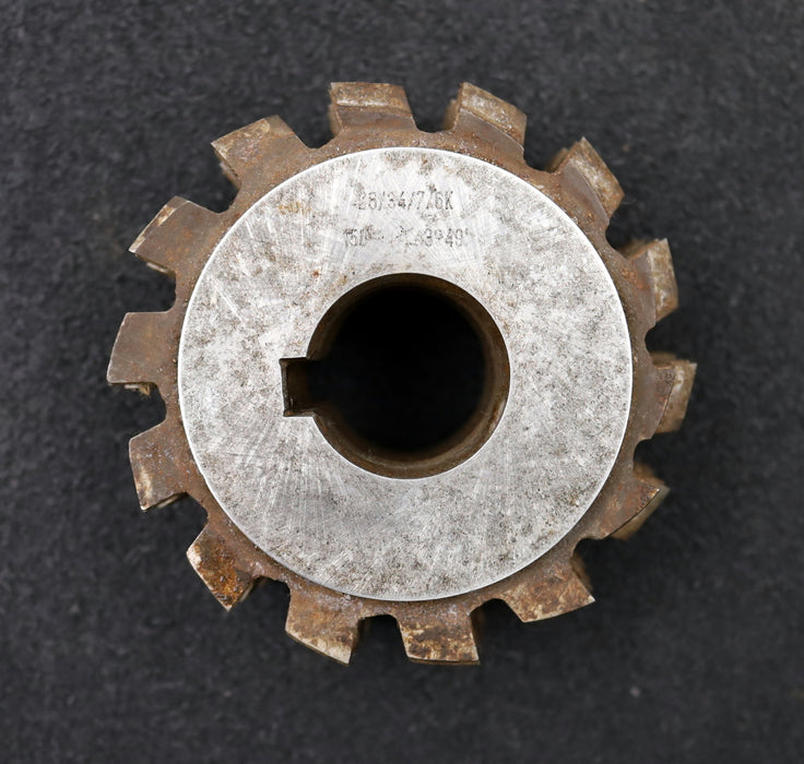 Bild des Artikels Keilwellen-Wälzfräser-spline-hob-6-Keile-28x34x7mm-mit-Höcker-Fertigfräser