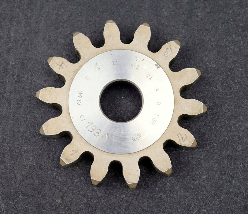 Bild des Artikels PWS-Scheibenschneidrad-gear-shaper-m=-8mm-EGW=-20°-Z=-14-BP-II-Ø135x22xØ-1-1/4"