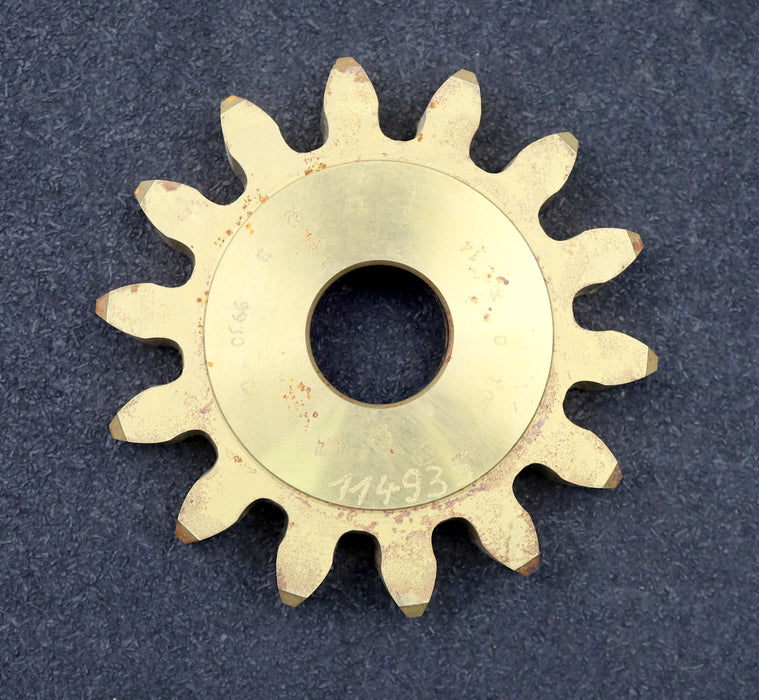 Bild des Artikels PWS-Scheibenschneidrad-gear-shaper-m=-8mm-EGW=-20°-Z=-14-BP-II-Qualität-B