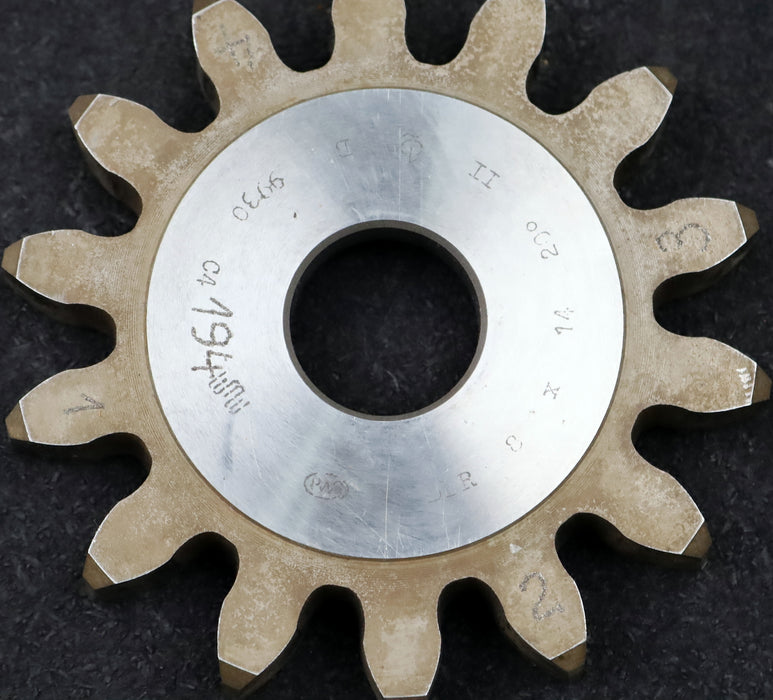 Bild des Artikels PWS-Scheibenschneidrad-gear-shaper-m=-8mm-EGW=-20°-Z=-14-BP-II-Ø135x20xØ-1-1/4"