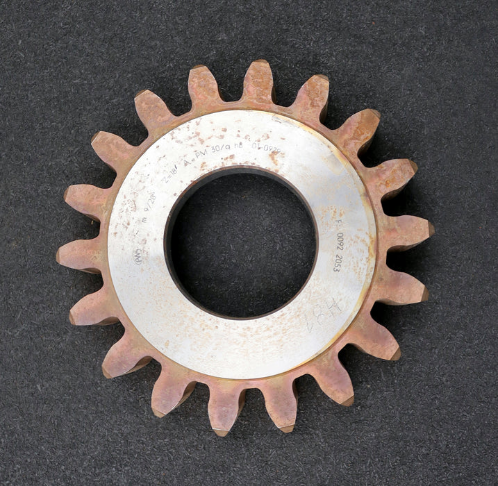 Bild des Artikels PWS-Scheibenschneidrad-gear-shaper-m=-9mm-EGW=-20°-Z=-18-Ø-184-x-30-x-Ø-2-3/4"