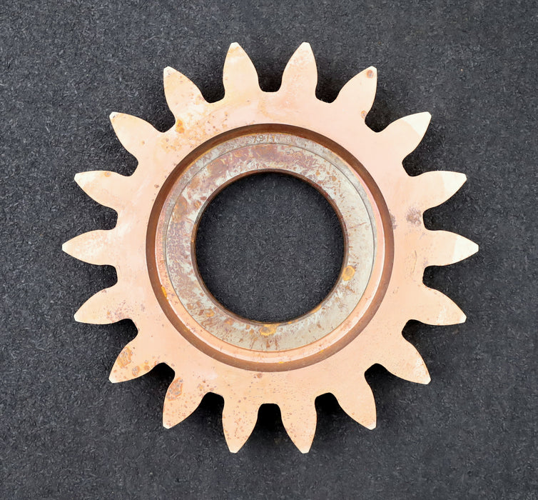 Bild des Artikels PWS-Scheibenschneidrad-gear-shaper-m=-9mm-EGW=-20°-Z=-18-Ø-184-x-26-x-Ø-2-3/4"