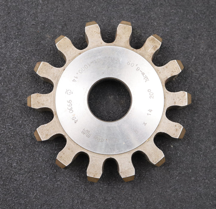 Bild des Artikels PWS-Scheibenschneidrad-gear-shaper-m=-8mm-EGW=-20°-Z=-14-Ø-126-x-22-x-Ø-1-1/4"