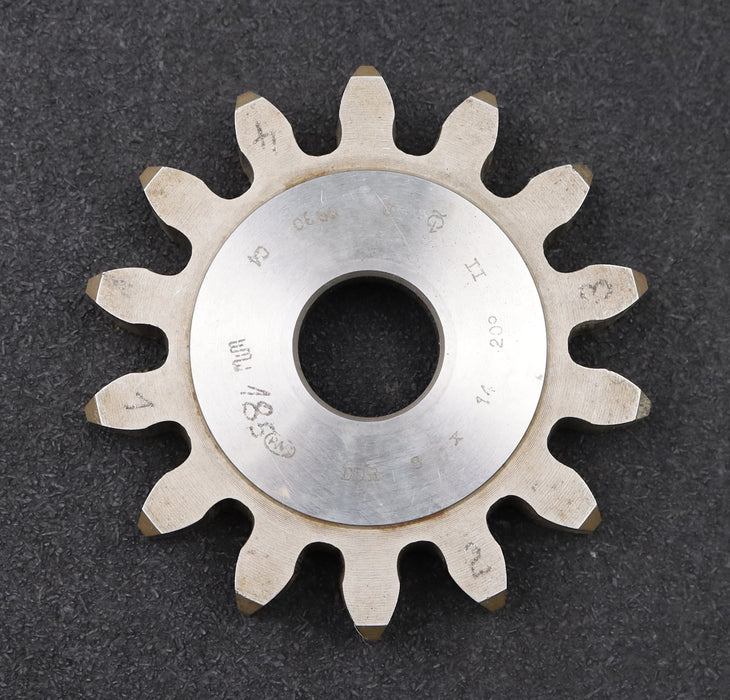 Bild des Artikels PWS-Scheibenschneidrad-gear-shaper-m=-8mm-EGW=-20°-Z=-14-BP-II-Qualität-B-C4