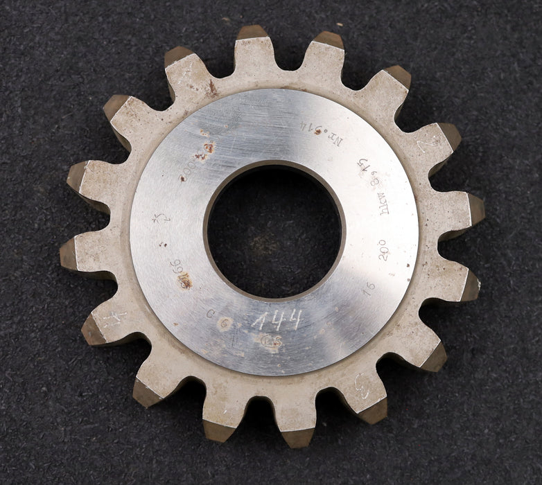 Bild des Artikels PWS-Scheibenschneidrad-gear-shaper-m=-8mm-EGW=-20°-Z=-16-Ø149x29xØ1-3/4"-C6