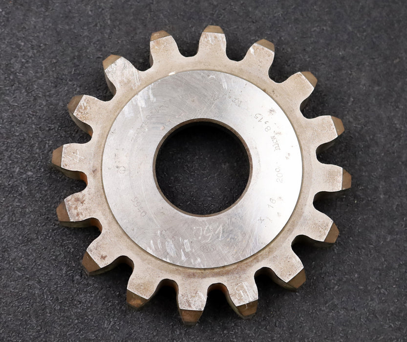 Bild des Artikels PWS-Scheibenschneidrad-gear-shaper-m=-8mm-EGW=-20°-Z=-16-Ø-149-x-27-x-Ø-1-3/4"