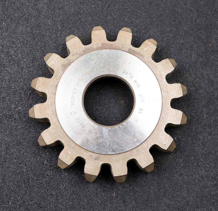 Bild des Artikels PWS-Scheibenschneidrad-gear-shaper-m=-8mm-EGW=-20°-Z=-16-Ø-149-x-28-x-Ø-1-3/4"