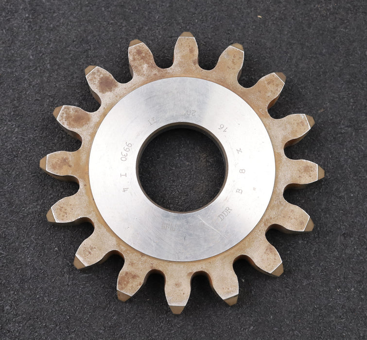 Bild des Artikels PWS-Scheibenschneidrad-gear-shaper-m=-8mm-EGW=-20°-Z=-16-BP-II-Ø-149x21xØ-1-3/4"