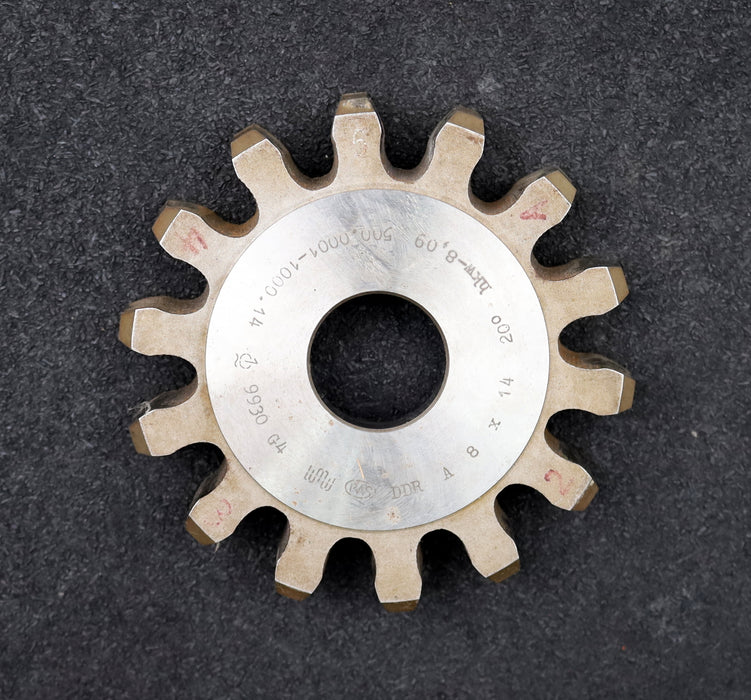 Bild des Artikels PWS-Scheibenschneidrad-gear-shaper-m=-8mm-EGW=-20°-Z=-14-Ø135x24xØ1-1/4"