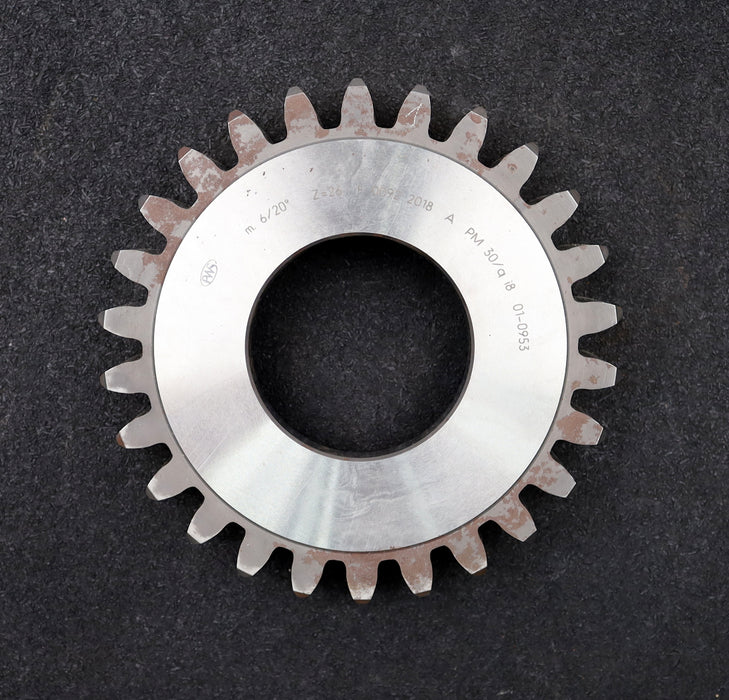 Bild des Artikels PWS-Scheibenschneidrad-gear-shaper-m=-6mm-EGW=-20°-Z=-26-Ø-170-x-30-x-Ø-2-3/4"