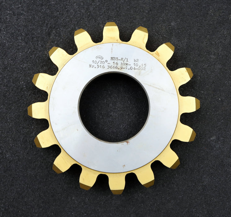 Bild des Artikels PWS-Scheibenschneidrad-gear-shaper-m=-10mm-EGW=-20°-Z=-16-BP-II-hkw-10,15