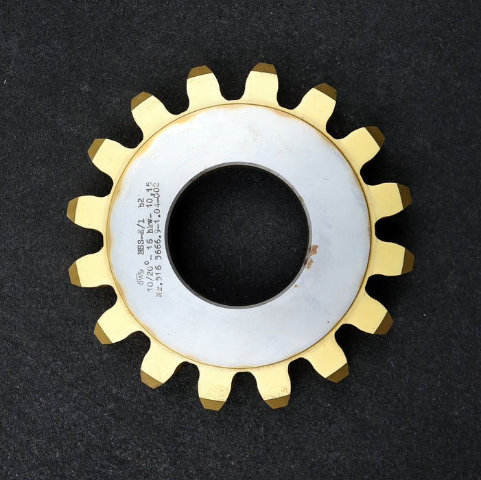 Bild des Artikels PWS-Scheibenschneidrad-gear-shaper-m=-10mm-EGW=-20°-Z=-16-Ø-186x32x-Ø-2-3/4"