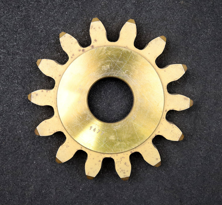 Bild des Artikels PWS-Scheibenschneidrad-gear-shaper-m=-10mm-EGW=-20°-Z=-14-BP-II-Ø166x18xØ-1-3/4"