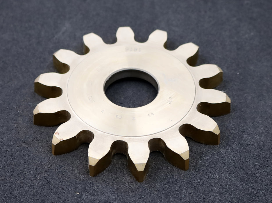 Bild des Artikels PWS-Scheibenschneidrad-gear-shaper-m=-10mm-EGW=-20°-Z=-14-BP-II-Ø166x17xØ-1-3/4"