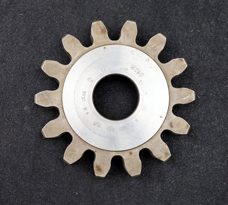 Bild des Artikels PWS-Scheibenschneidrad-gear-shaper-m=-10mm-EGW=-20°-Z=-14-BP-II-Ø162x23xØ-1-3/4"