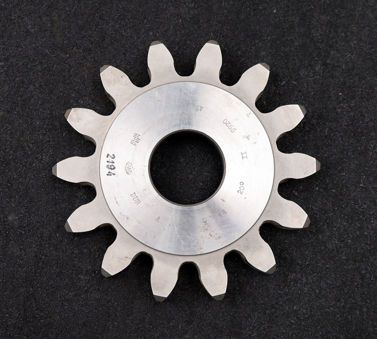 Bild des Artikels PWS-Scheibenschneidrad-gear-shaper-m=-10mm-EGW=-20°-Z=-14-BP-II-Ø166x21xØ-1-3/4"