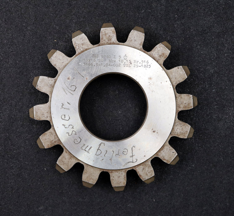 Bild des Artikels PWS-Scheibenschneidrad-gear-shaper-m=-10mm-EGW=-20°-Z=-16-Ø186x30xØ-2-3/4"