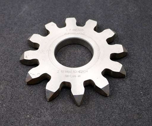 Bild des Artikels PWS-Scheibenschneidrad-gear-shaper-m=-10mm-EGW=-20°-Z=-12-Ø145x14xØ-50mm