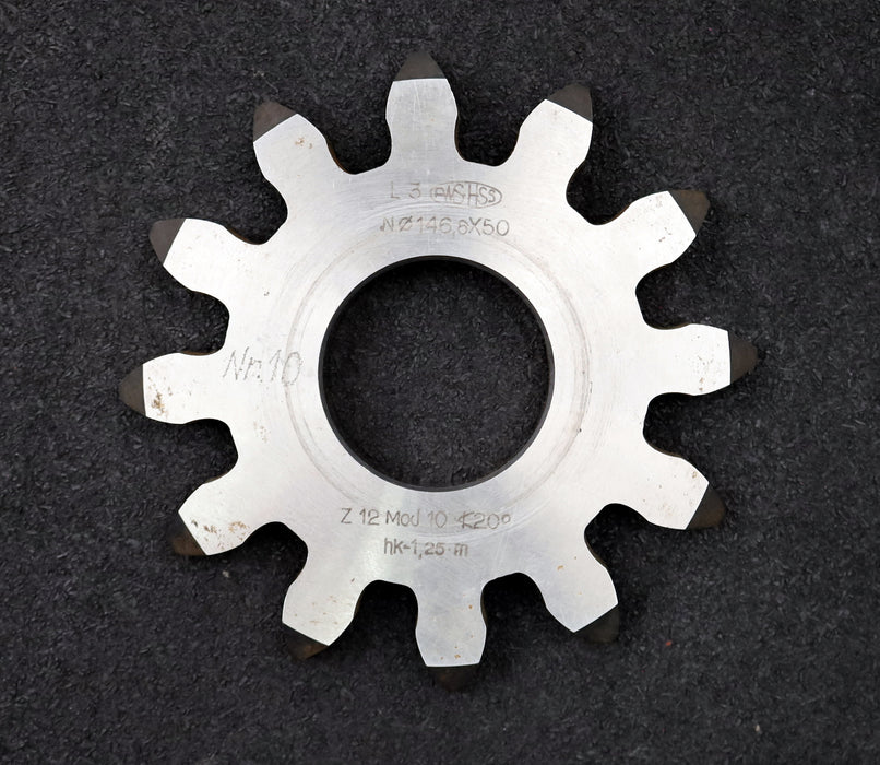 Bild des Artikels PWS-Scheibenschneidrad-gear-shaper-m=-10mm-EGW=-20°-Z=-12-Ø145x14xØ-50mm