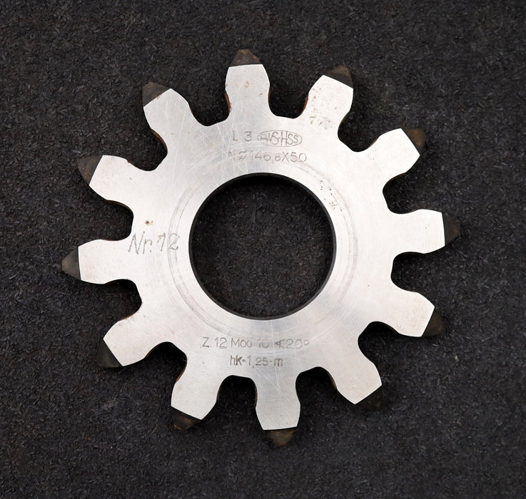 Bild des Artikels PWS-Scheibenschneidrad-gear-shaper-m=-10mm-EGW=-20°-Z=-12-Ø145x15xØ-50mm