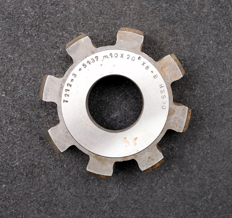 Bild des Artikels Scheibenschneidrad-gear-shaper-m=-10mm-EGW-20°-Z=-8-Ø90x22xØ-1-1/4"-HSS30