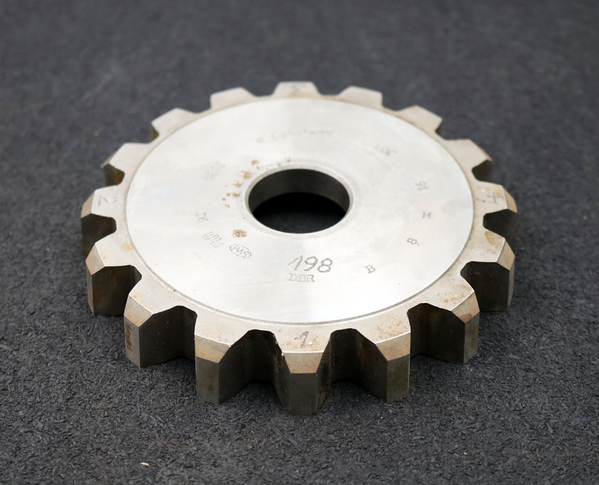 Bild des Artikels PWS-Scheibenschneidrad-gear-shaper-m=-8mm-30°-EGW-Z=16-hkw-0,65m-Ø139x21xØ1-1/4"