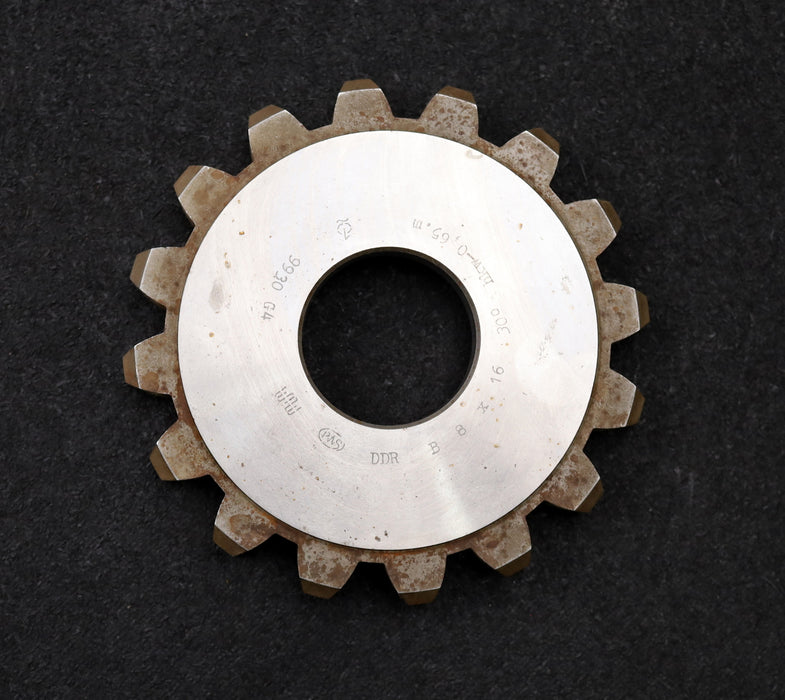 Bild des Artikels PWS-Scheibenschneidrad-gear-shaper-m=-8mm-30°-EGW-Z=16-hkw-0,65m-Ø138x17xØ1-3/4"