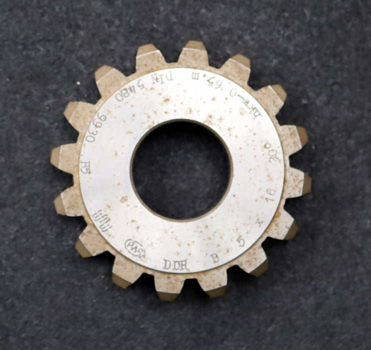 Bild des Artikels PWS-Scheibenschneidrad-gear-shaper-m=-5mm-30°-EGW-Z=-16-hkw-0,65m-Ø87x17xØ1-1/4"