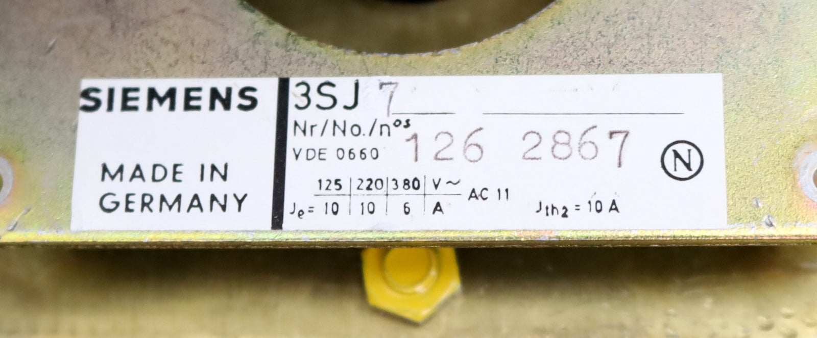 Bild des Artikels SIEMENS-Doppel-Meisterschalter-3SJ7222-6TT07-Z--2x-125/220/380VAC-2x-10/10/6A